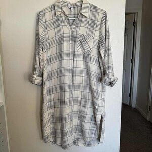 Express Button-up Collar Dress